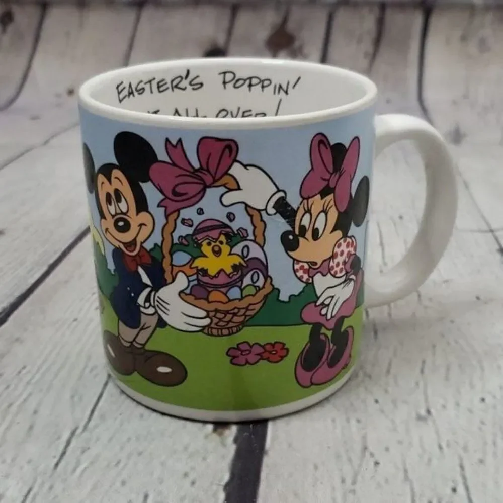 Vintage 80s Disney Applause Mickey & Minnie Coffee Mug